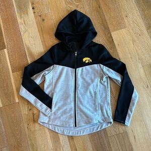 Women’s Iowa Hawkeyes fleece jacket with collar and hood